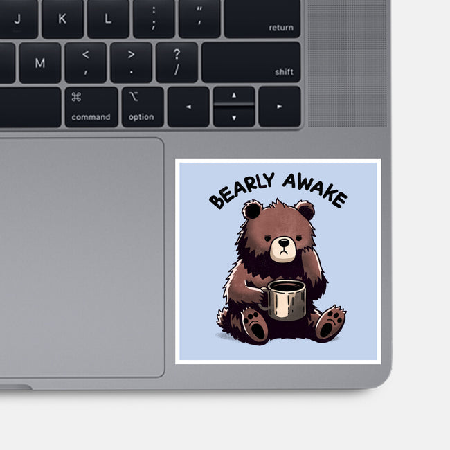 Bearly Awake-None-Glossy-Sticker-fanfreak1