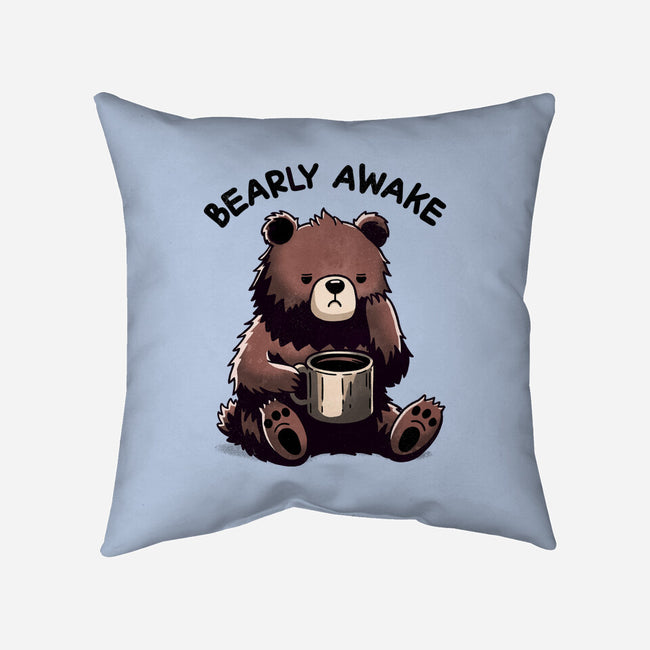 Bearly Awake-None-Removable Cover-Throw Pillow-fanfreak1