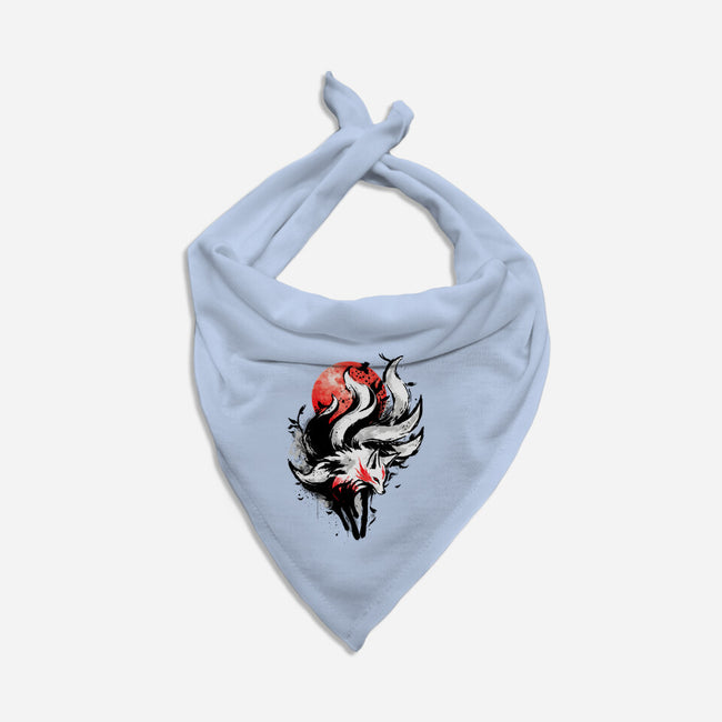 Kitsune Fox Splash-Cat-Bandana-Pet Collar-fanfreak1