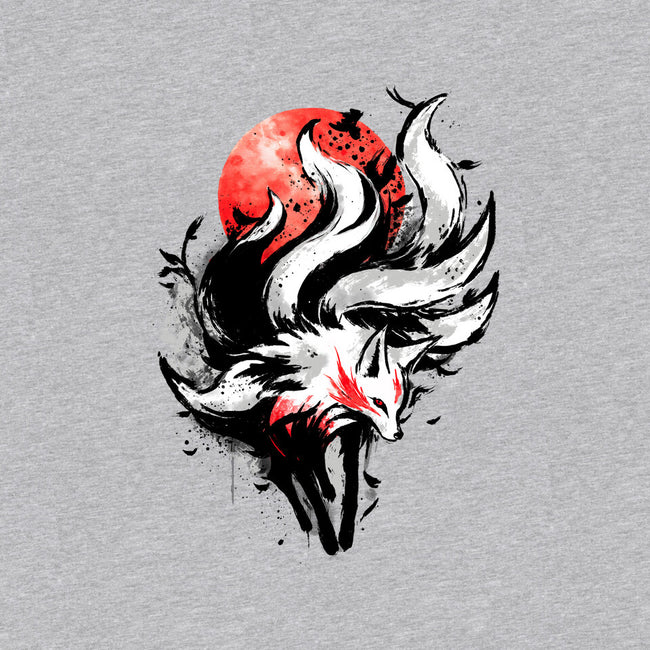 Kitsune Fox Splash-Womens-V-Neck-Tee-fanfreak1