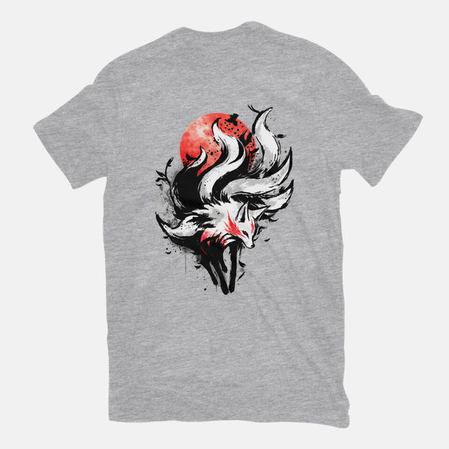 Kitsune Fox Splash-Womens-Basic-Tee-fanfreak1