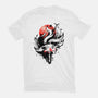 Kitsune Fox Splash-Womens-Basic-Tee-fanfreak1