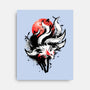 Kitsune Fox Splash-None-Stretched-Canvas-fanfreak1