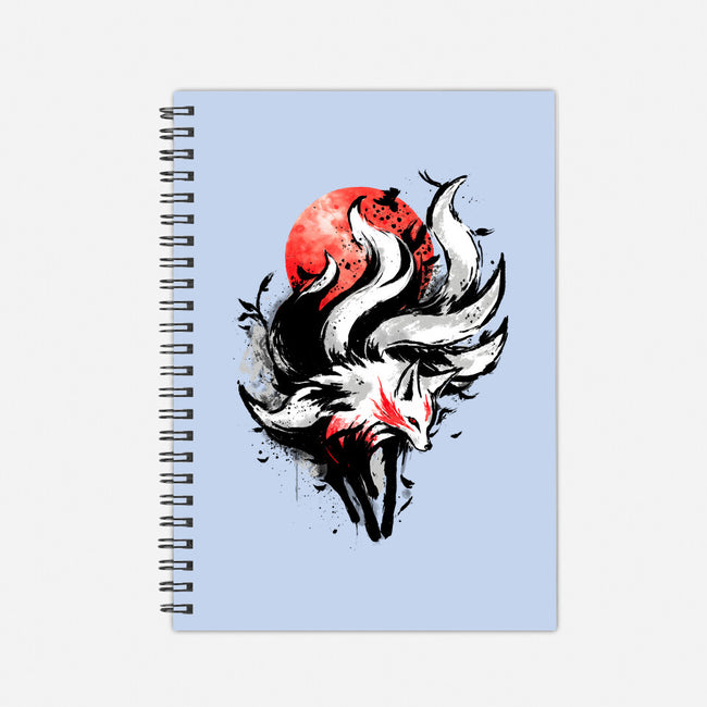 Kitsune Fox Splash-None-Dot Grid-Notebook-fanfreak1