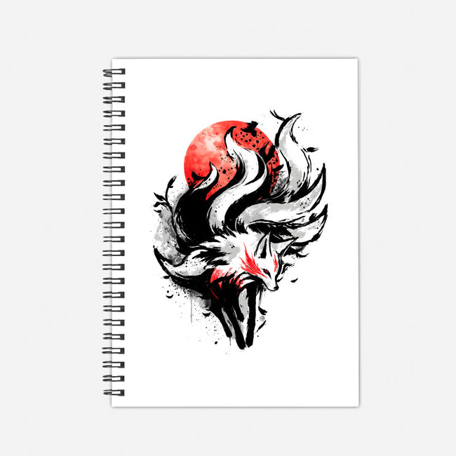 Kitsune Fox Splash-None-Dot Grid-Notebook-fanfreak1