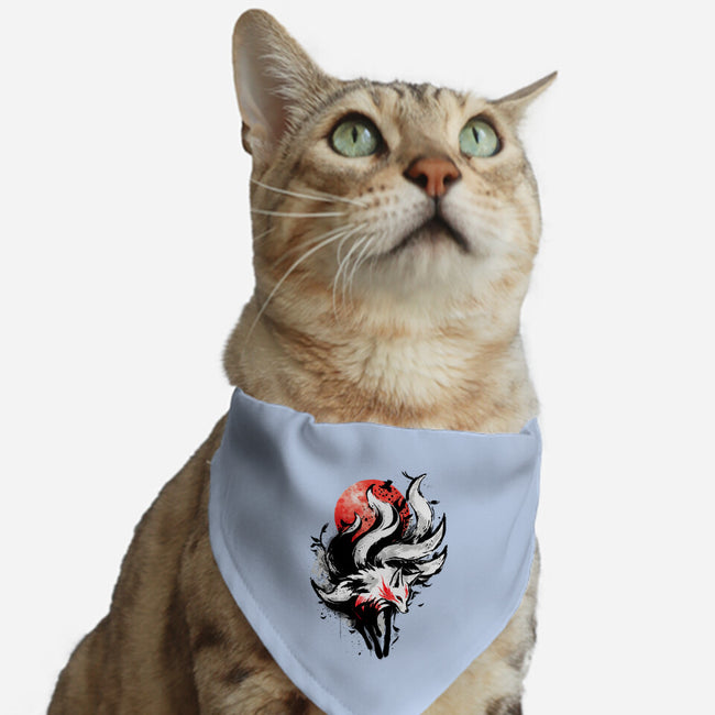 Kitsune Fox Splash-Cat-Adjustable-Pet Collar-fanfreak1
