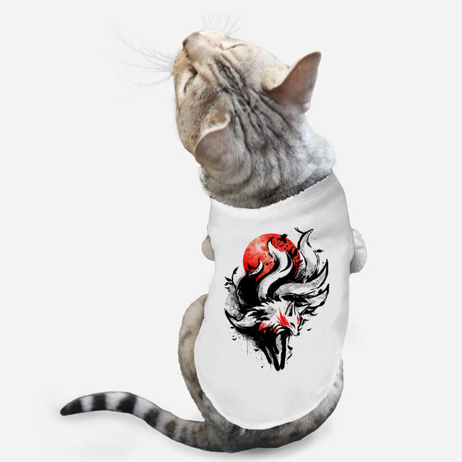 Kitsune Fox Splash-Cat-Basic-Pet Tank-fanfreak1