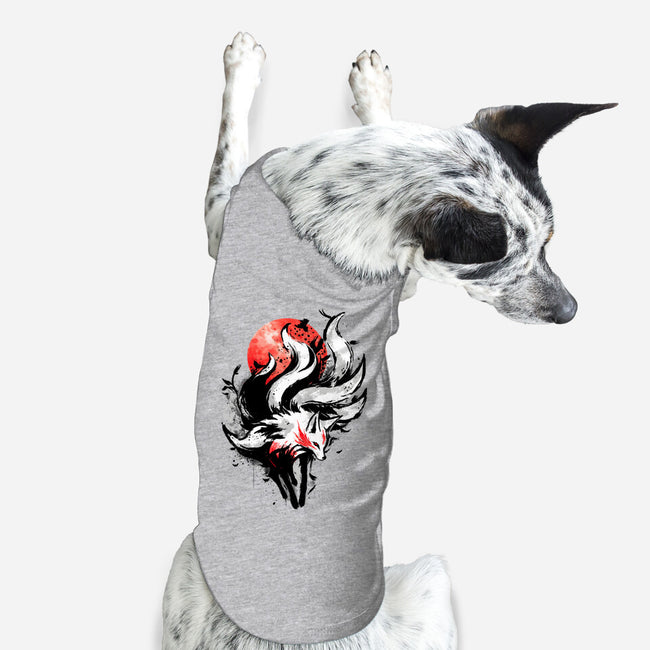 Kitsune Fox Splash-Dog-Basic-Pet Tank-fanfreak1