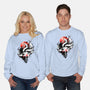 Kitsune Fox Splash-Unisex-Crew Neck-Sweatshirt-fanfreak1