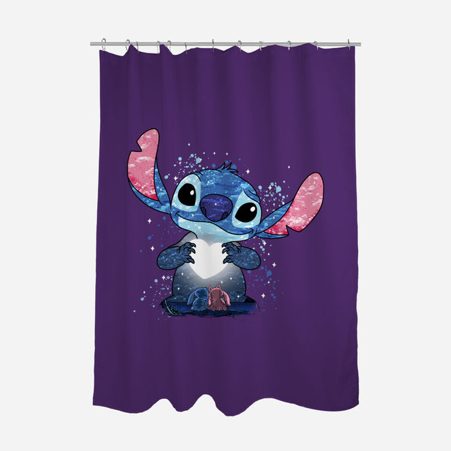 Stitch's Love-None-Polyester-Shower Curtain-JamesQJO