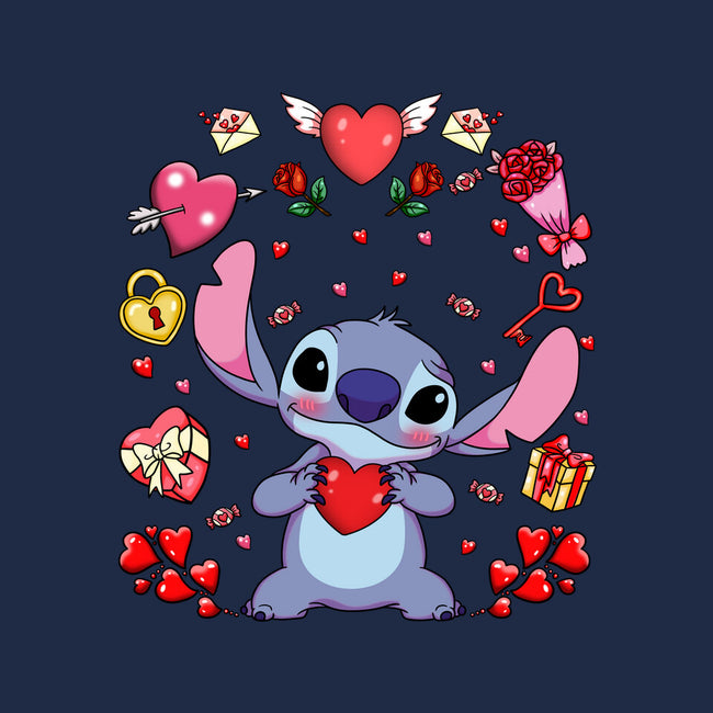 Stitch's Valentine-Unisex-Basic-Tee-JamesQJO