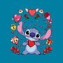 Stitch's Valentine-None-Polyester-Shower Curtain-JamesQJO