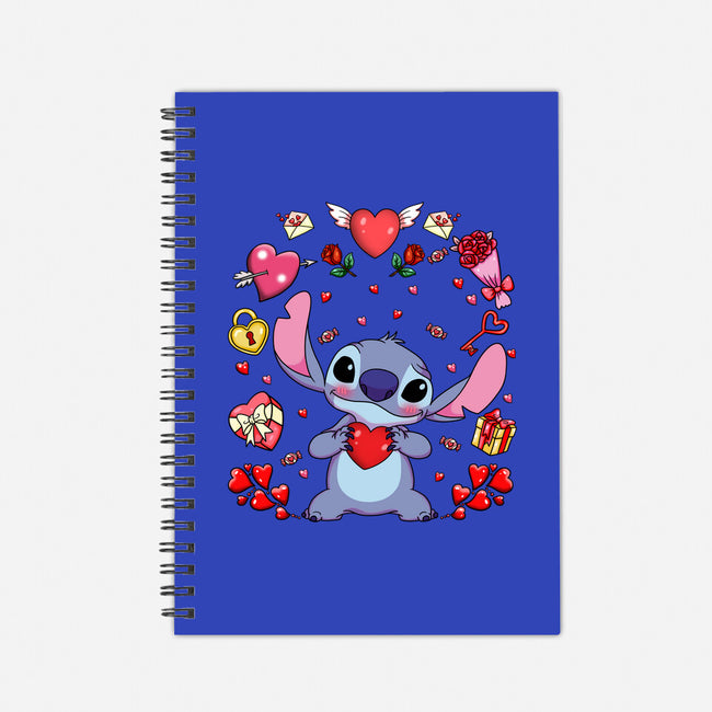 Stitch's Valentine-None-Dot Grid-Notebook-JamesQJO