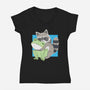 Big Friends-Womens-V-Neck-Tee-Rayuzu