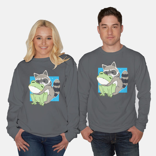 Big Friends-Unisex-Crew Neck-Sweatshirt-Rayuzu