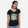 Big Friends-Womens-V-Neck-Tee-Rayuzu