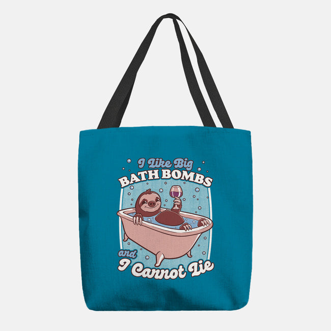 Relax Sloth Bubble Bathtub-None-Basic Tote-Bag-Studio Mootant