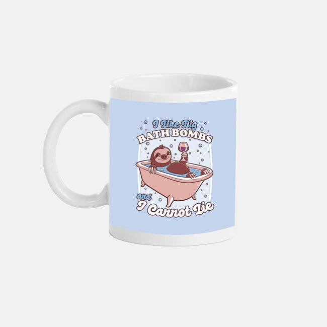 Relax Sloth Bubble Bathtub-None-Mug-Drinkware-Studio Mootant