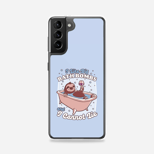 Relax Sloth Bubble Bathtub-Samsung-Snap-Phone Case-Studio Mootant