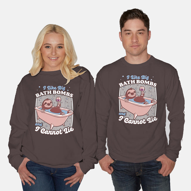 Relax Sloth Bubble Bathtub-Unisex-Crew Neck-Sweatshirt-Studio Mootant