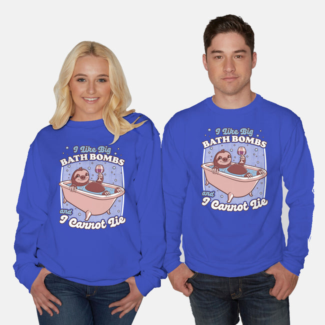 Relax Sloth Bubble Bathtub-Unisex-Crew Neck-Sweatshirt-Studio Mootant