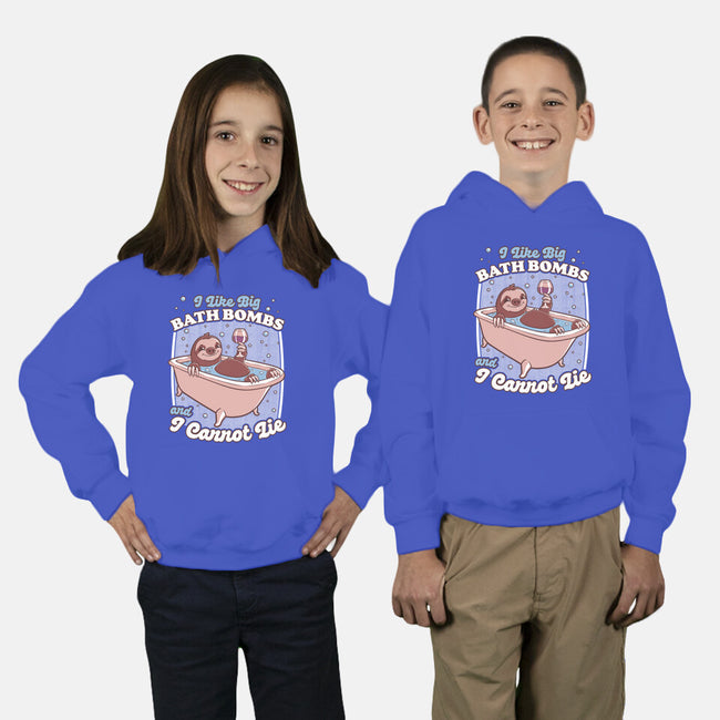 Relax Sloth Bubble Bathtub-Youth-Pullover-Sweatshirt-Studio Mootant