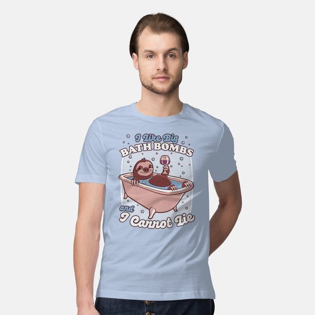 Relax Sloth Bubble Bathtub-Mens-Premium-Tee-Studio Mootant