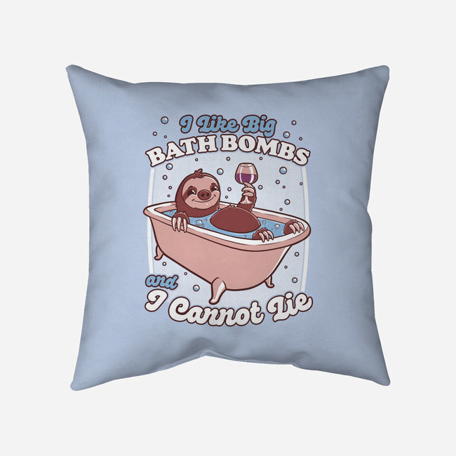 Relax Sloth Bubble Bathtub-None-Removable Cover-Throw Pillow-Studio Mootant