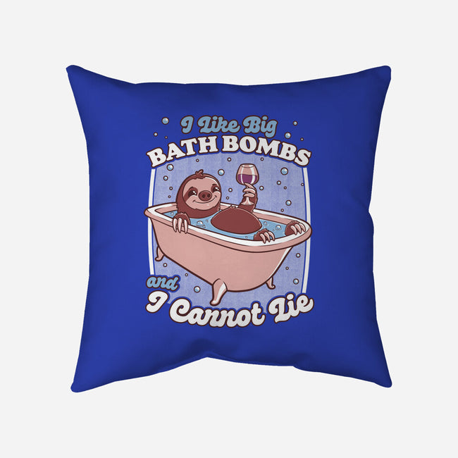 Relax Sloth Bubble Bathtub-None-Removable Cover-Throw Pillow-Studio Mootant