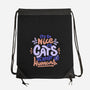 Cats Adopt Humans-None-Drawstring-Bag-tobefonseca