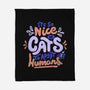 Cats Adopt Humans-None-Fleece-Blanket-tobefonseca