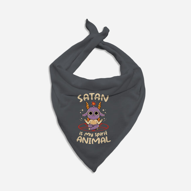 Satan Is My Spirit Animal-Cat-Bandana-Pet Collar-tobefonseca