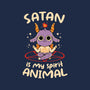 Satan Is My Spirit Animal-Womens-Fitted-Tee-tobefonseca