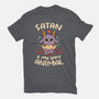 Satan Is My Spirit Animal-Womens-Fitted-Tee-tobefonseca