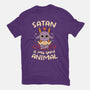 Satan Is My Spirit Animal-Womens-Basic-Tee-tobefonseca