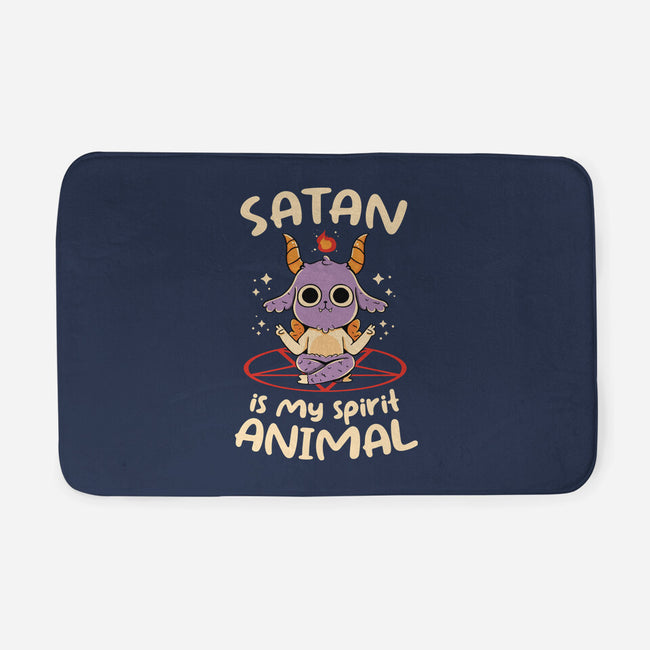 Satan Is My Spirit Animal-None-Memory Foam-Bath Mat-tobefonseca