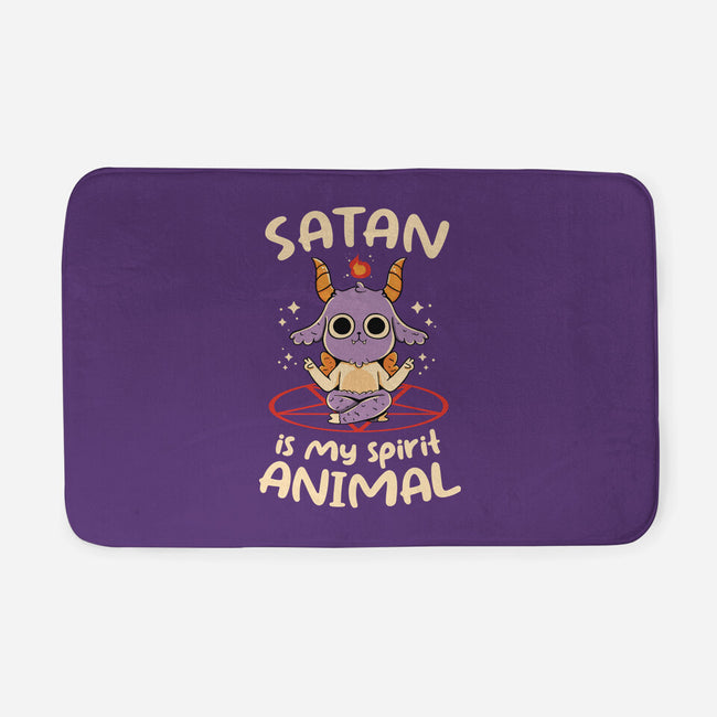 Satan Is My Spirit Animal-None-Memory Foam-Bath Mat-tobefonseca