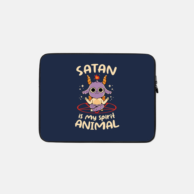 Satan Is My Spirit Animal-None-Zippered-Laptop Sleeve-tobefonseca