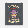 Satan Is My Spirit Animal-None-Matte-Poster-tobefonseca