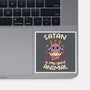 Satan Is My Spirit Animal-None-Glossy-Sticker-tobefonseca