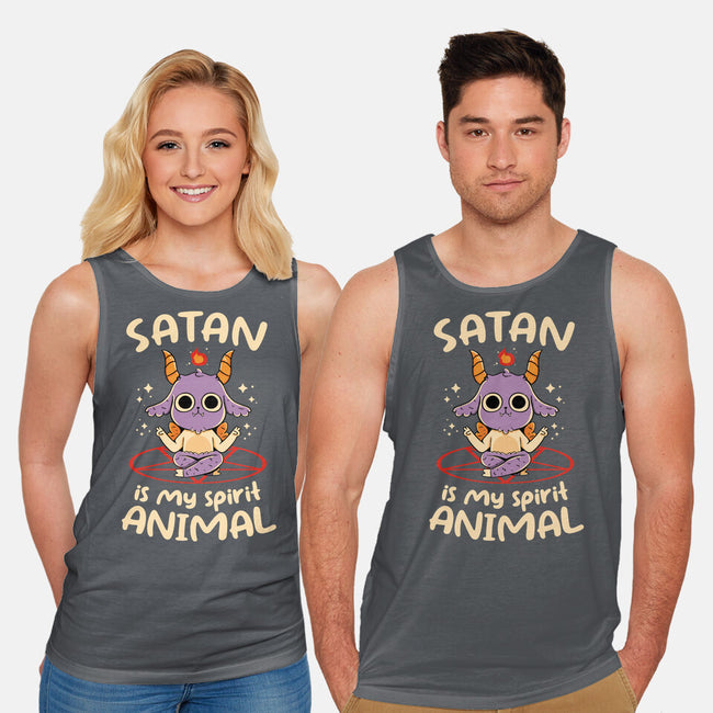 Satan Is My Spirit Animal-Unisex-Basic-Tank-tobefonseca