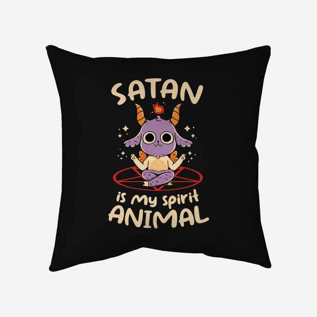 Satan Is My Spirit Animal-None-Non-Removable Cover w Insert-Throw Pillow-tobefonseca