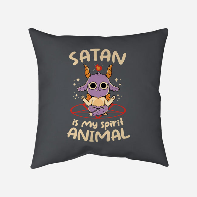 Satan Is My Spirit Animal-None-Non-Removable Cover w Insert-Throw Pillow-tobefonseca