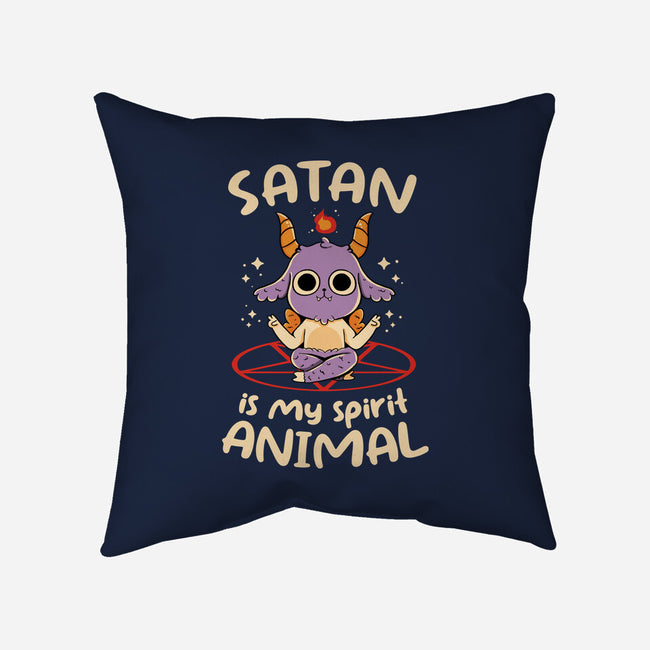 Satan Is My Spirit Animal-None-Non-Removable Cover w Insert-Throw Pillow-tobefonseca