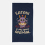 Satan Is My Spirit Animal-None-Beach-Towel-tobefonseca