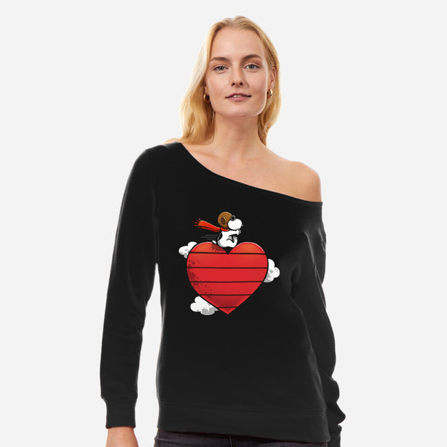 Baron Of Love-Womens-Off Shoulder-Sweatshirt-Vallina84