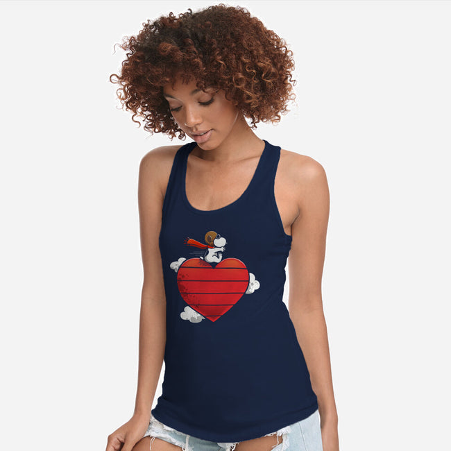 Baron Of Love-Womens-Racerback-Tank-Vallina84