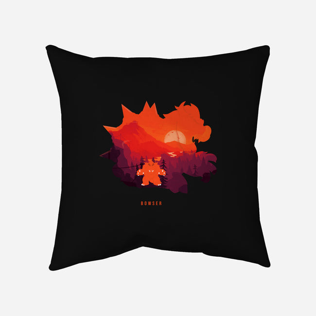 Bowser Landscape-None-Removable Cover-Throw Pillow-MaxoArt