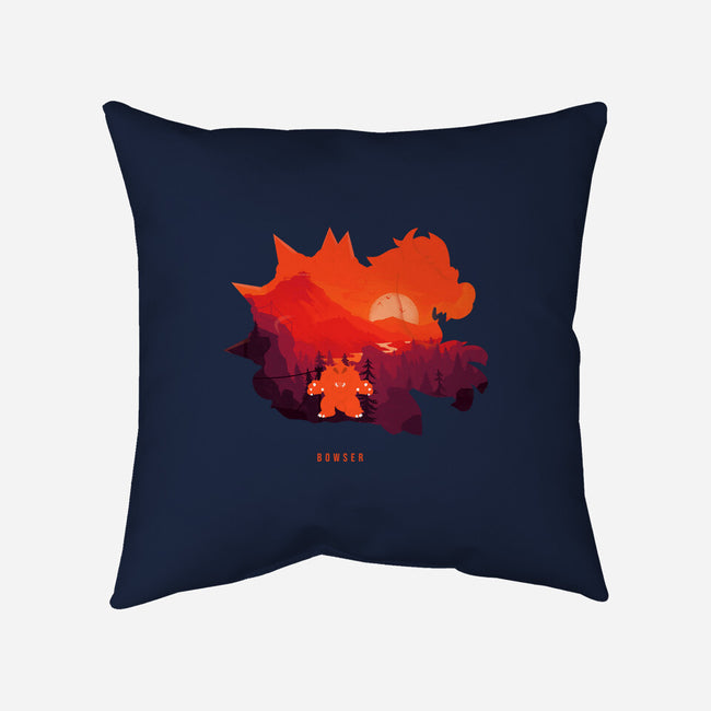 Bowser Landscape-None-Removable Cover-Throw Pillow-MaxoArt
