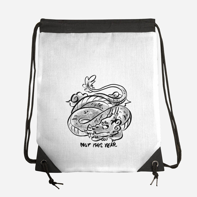 Bored Dragon-None-Drawstring-Bag-spoilerinc